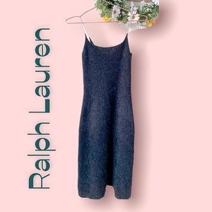 VTG 90s Ralph Lauren -XS- Angora Wool Little Black Dress